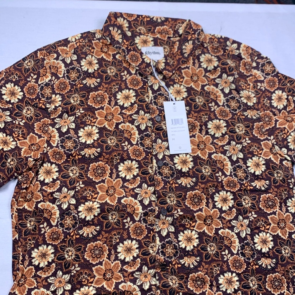 NWT Rhythm Cantabria Linen SS Men’s Shirt